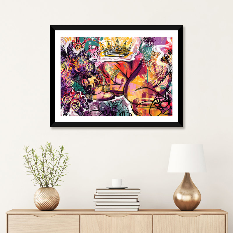 «Radiance» par Justin Copeland, Papier encadré noir, H 24 po x l 32 po x P 1 po