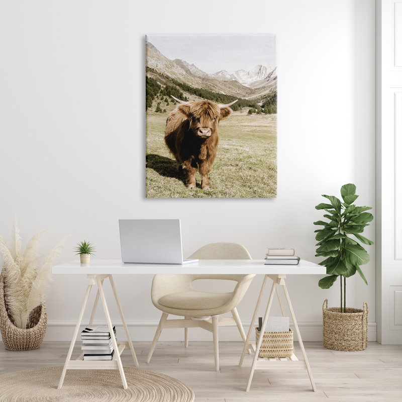 Art mural sur toile tendue surdimensionné par campagne