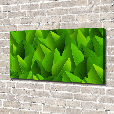 Green Leaves - Wrapped Canvas Print