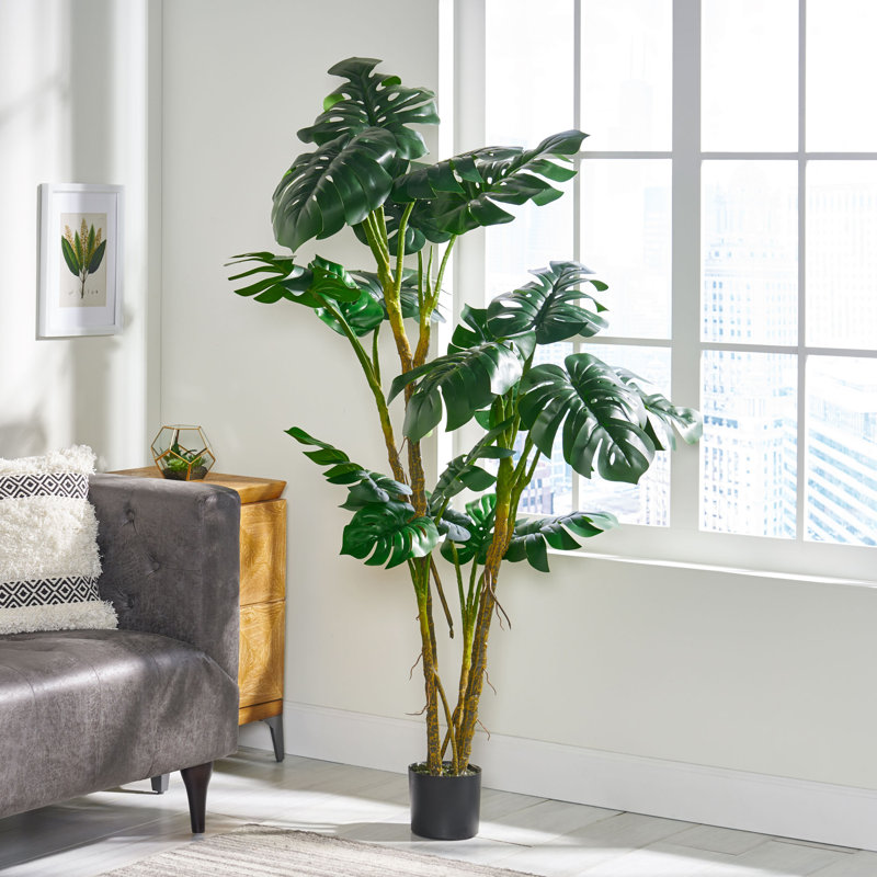 71" H Artificial Monstera Tree