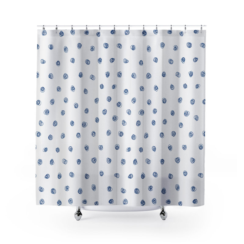 Rideau de douche Coco, Bleu marine