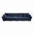 4 - Seater Chenille Sofa-519970713