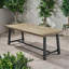 Table de salle à manger d'extérieur en bois d'acacia, gris / métal rustique-77194947-77194974