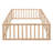 Full Size Wood Daybed Frame With Fence-658799011