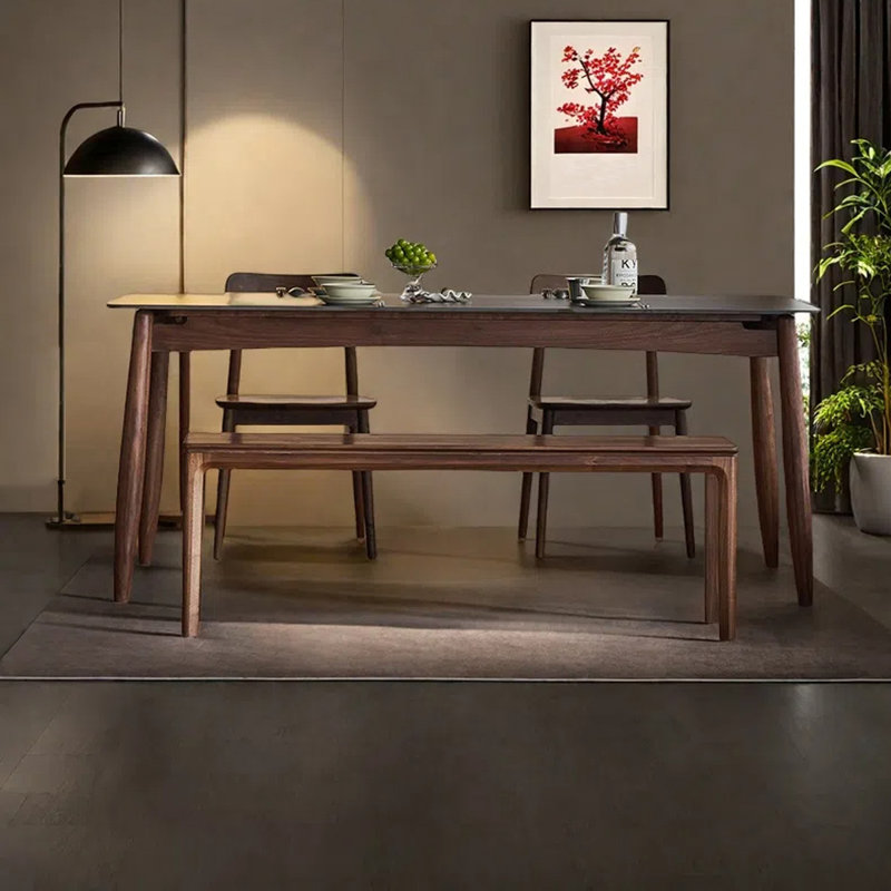 Rectangular family dining table, 29.53"H x 70.87"L x 33.46"W