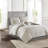 6 Piece Embroidered Cotton Reversible Comforter Set Ivory Full/Queen-119181154