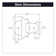 Hinge Double Demountable 1/2 Inch Overlay (20 Pack)