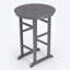 Ensembles de bar de patio en Hdpe gris durable pour balcon et bord de piscine