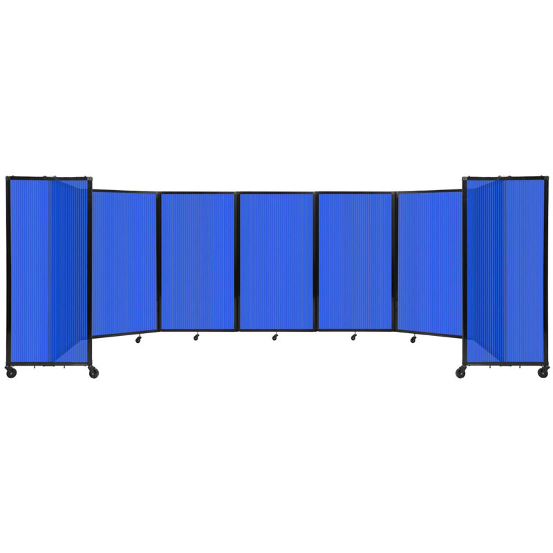 Cloison murale en polycarbonate 360, H 60 po x l 234 po, Bleu