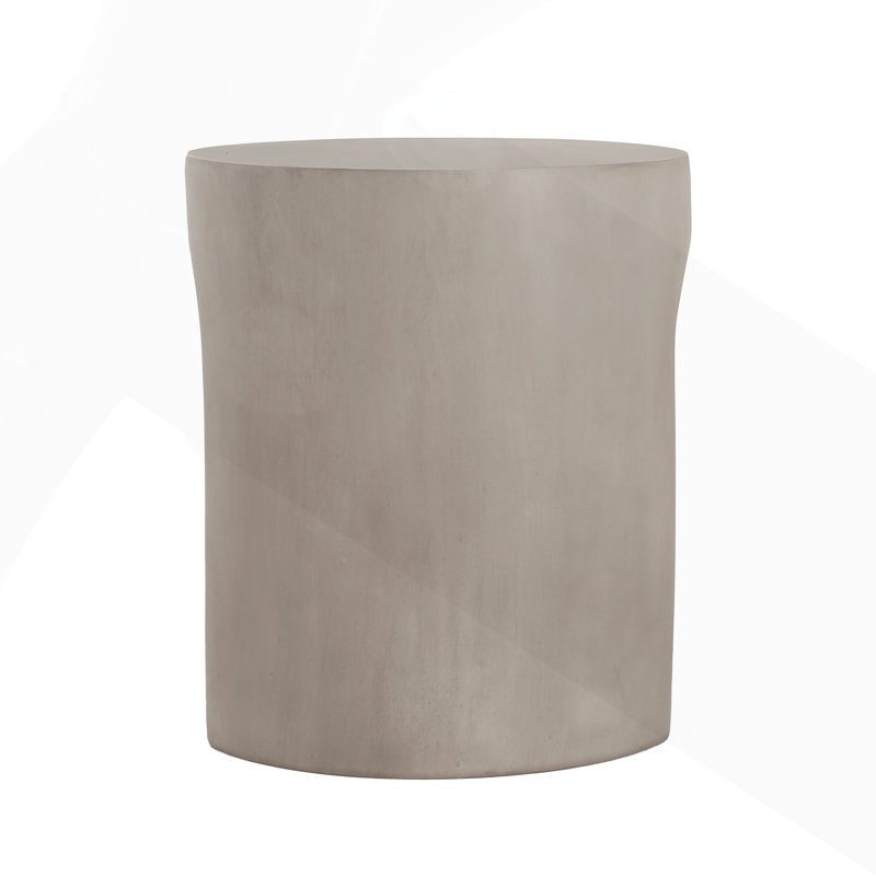 Table d'appoint ronde en U gris clair MGO, durable et élégante pour les espaces modernes
