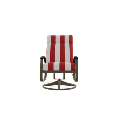 Chaise de patio pivotante avec coussins Askar