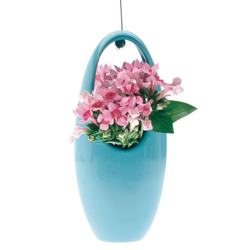 Ceramic Wall Vase, Blue