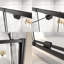 Porte de douche coulissante simple demi-cadre l 56 "x H 71" x H 56 "-110813137