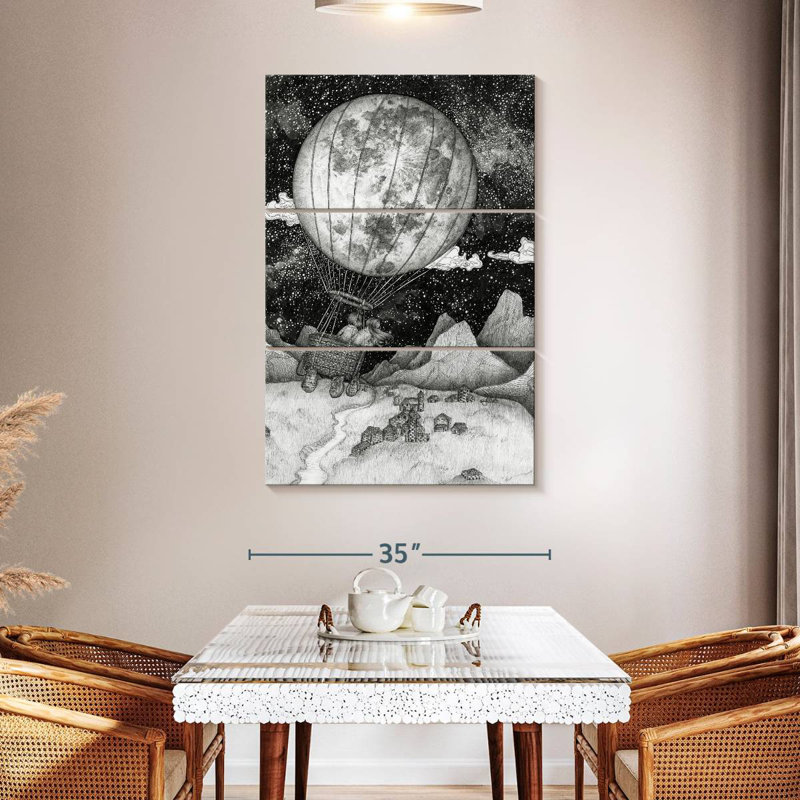 Mehar Moon Balloon, 65" H x 42" W