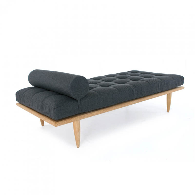 35.2'' Outdoor Chaise Lounge with Table