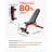 Weight Bench Sit up Bench for Home Gym Strength Training Adjustable Foldable