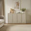 Consiglia 30.5" Bohemian-Inspired Rattan 2-Door Sideboard-1111806047-1111123901