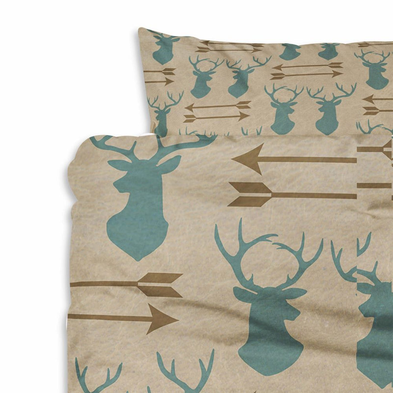  Ensemble de housse de couette Antler and Arrows, Housse de couette pour très grand lit et 2 très 