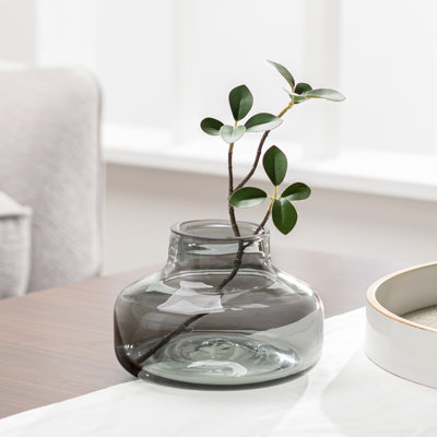 Vase de table en verre soufflé à la main 4 "Aquista