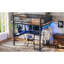 Multifunctional Beds With Storage, Full Metal Modern Loft For Home