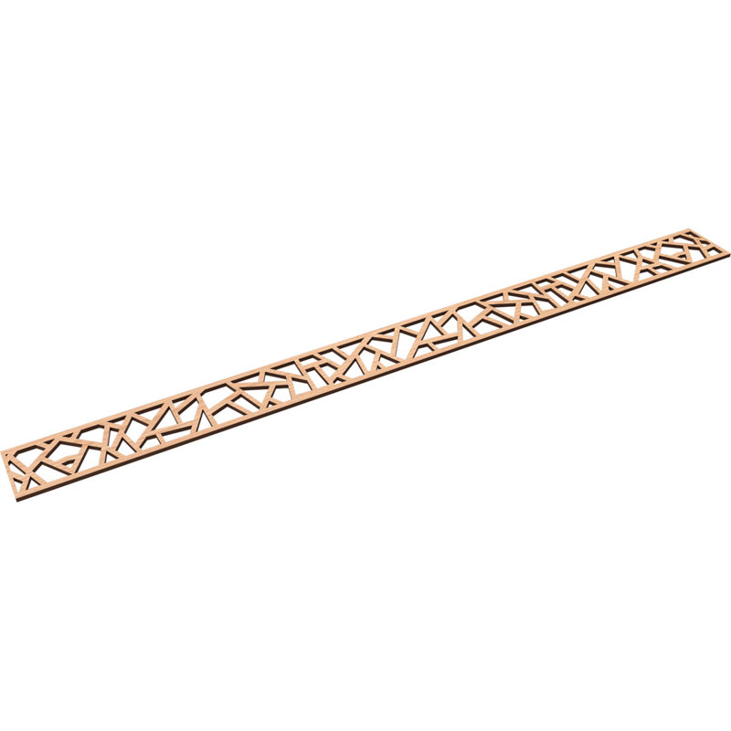 Moulure en bois Harrisburg, Noyer blanc, H 4 po x l 46,375 po x P 0,25 po