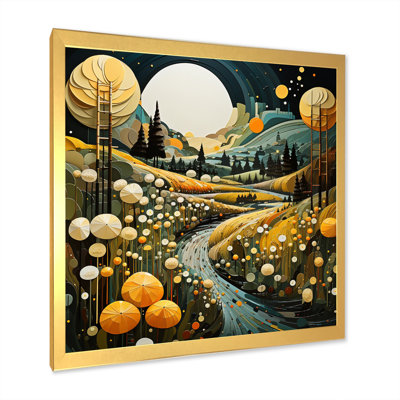 " Countryside Reverie Pointillism VII "