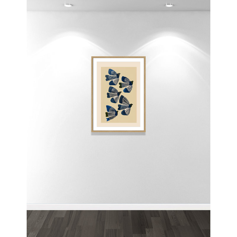 Imprimé indigo par ville, L 25,5 po x H 35,5 po, Matted Print, Naturel