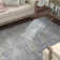 Ania Oriental Floral Slate Grey Performance Area Rug