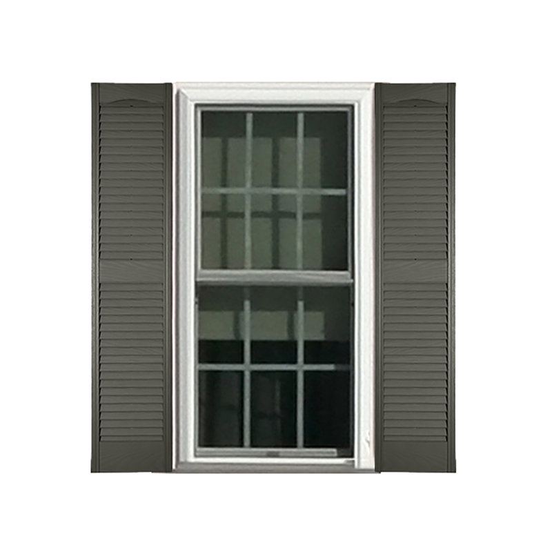 Volet à persiennes sur mesure avec dessus cathédrale, Peut être peint, 78", 10"