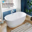 Baignoire de trempage autoportante en acrylique 60 po x 31,5 po