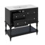 Meuble-lavabo 36 po avec armoire à pharmacie assortie, 4 tiroirs et tablettes ouvertes-273294573