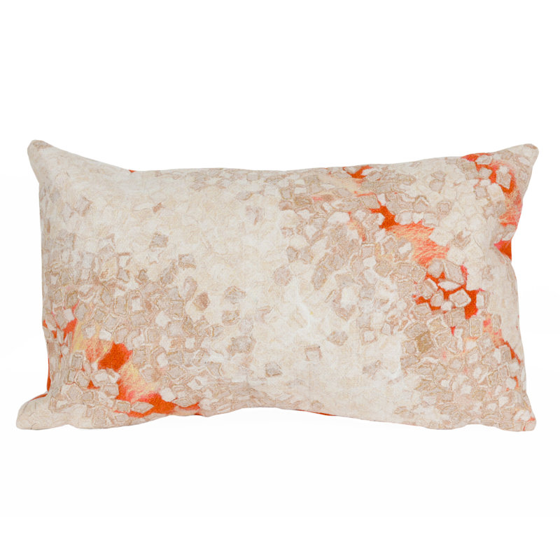 Visions III Outdoor Pillow Cover & Insert, Orange