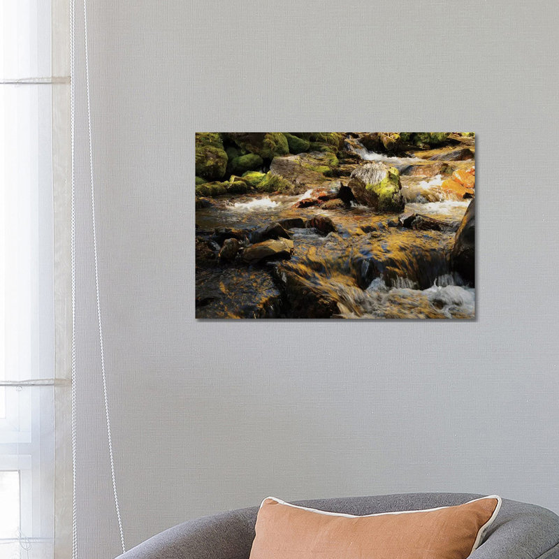 Cascades At Maroon Bells by Brian Wolf - Wrapped Canvas Print, 45.72cm H x 66.04cm W x 1.91cm D