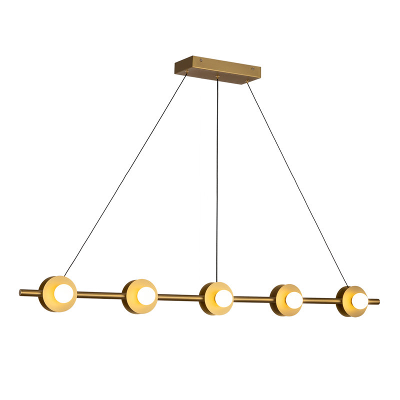 Elixir 10 - Light LED Pendant, White/Gold, Gold