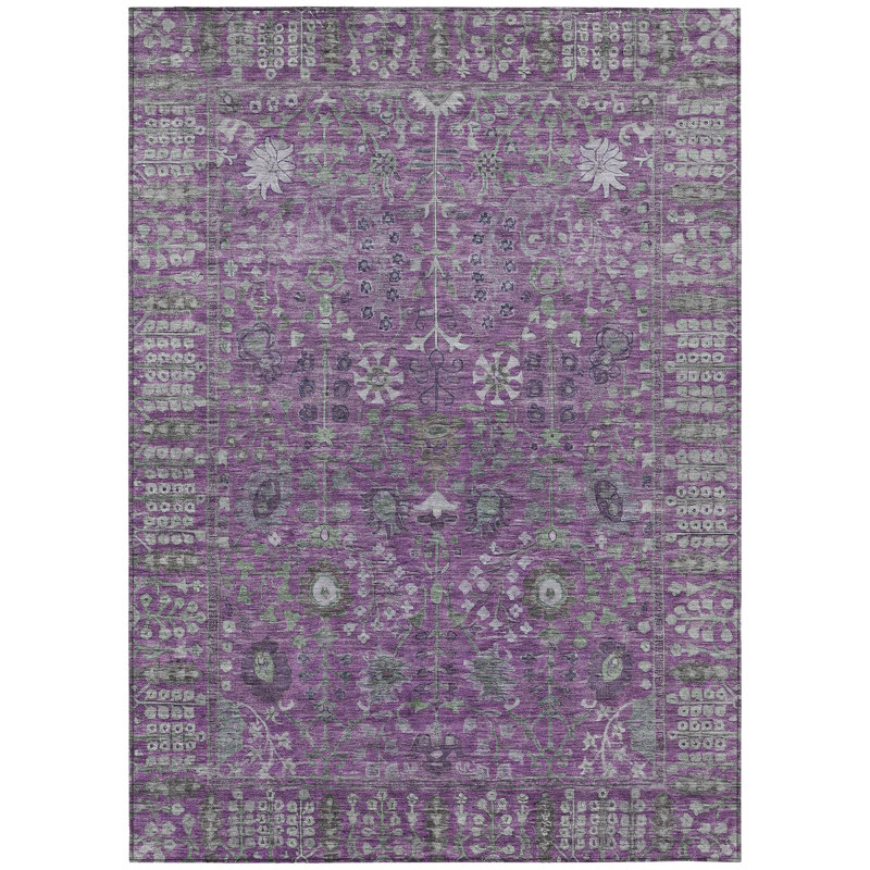 Machine Washable Indoor/Outdoor Derrick ACN2231 Global Rug, Rectangle 2'6" x 3'10"
