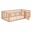 Structure de lit en bois avec clôture et porte-2035212230-2035212255