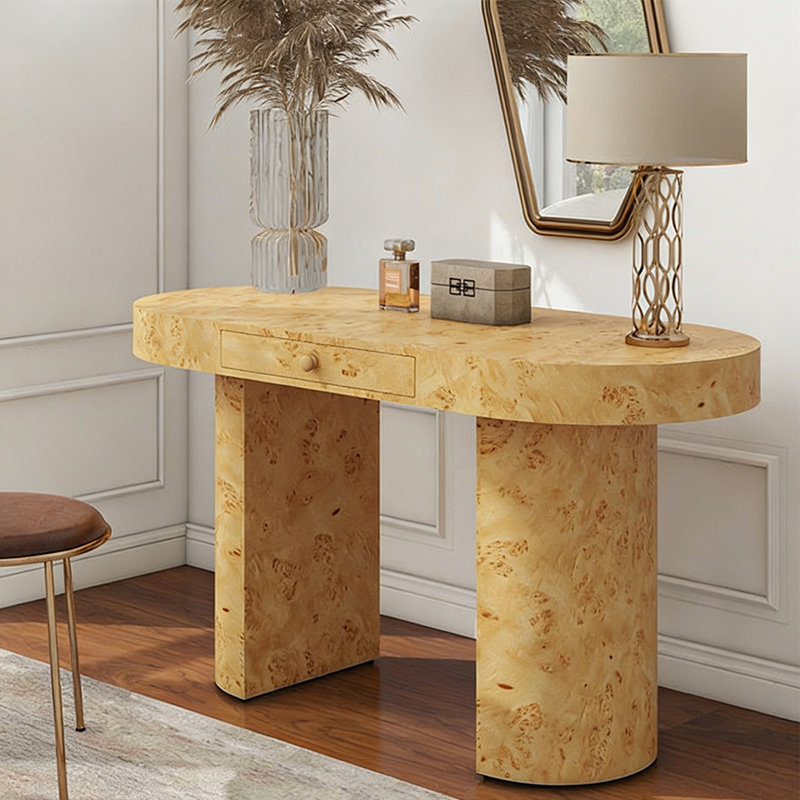 Console champêtre rétro, Bois naturel