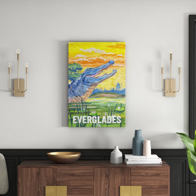 Everglades Poster II - Wrapped Canvas Print
