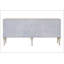 Armoire console blanche et argentée