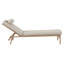 196cm Long Reclining Single Chaise with Cushions