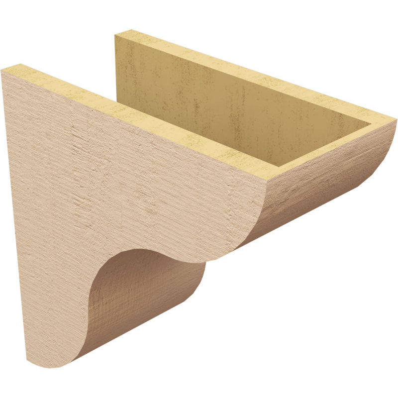 Bois de cèdre brut TimberThane Corbeau apprêté classique l 7 po x P 14 po x H 14 po, H 14 po x l 7 po x P 14 po