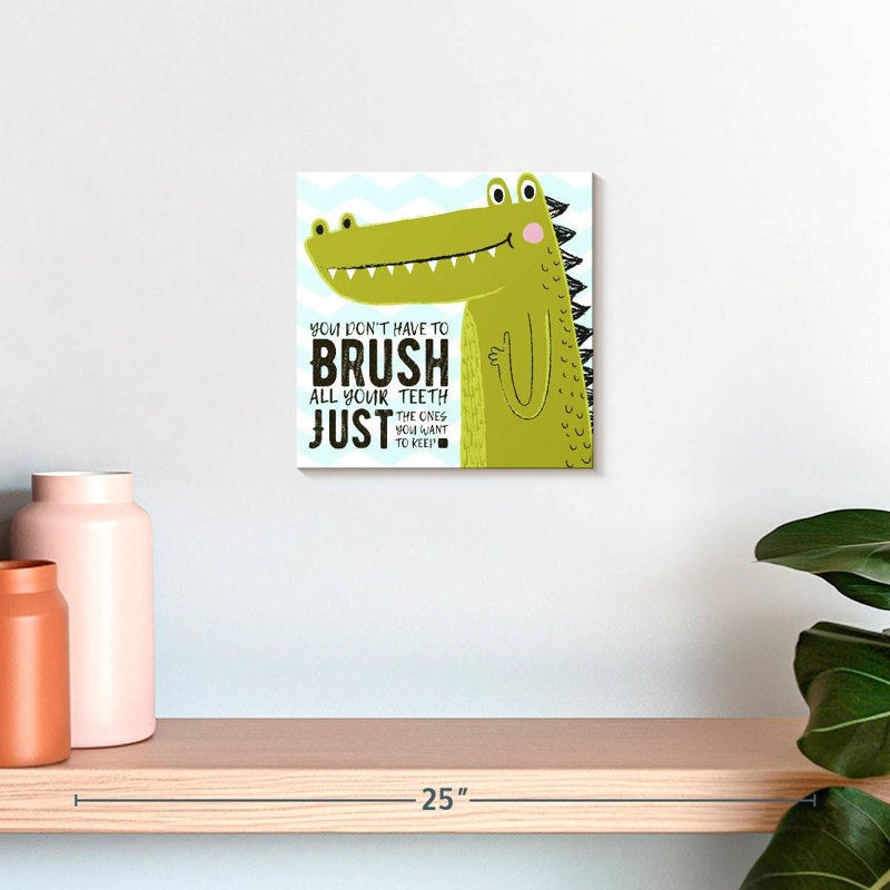 «Brush Dino», impression sur toile, H 10 po x l 10 po x P 1,25 po