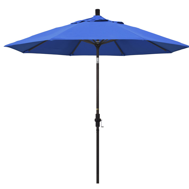 Parasol 9 'Market Sunbrella, Tissu performance bleu royal