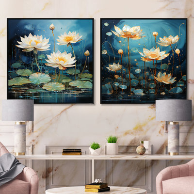 Fantaisie aquatique surréel sur lotus