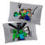 Green/Blue/Black 100% Cotton 144 TC Reversible 2 Piece Duvet Cover Set
