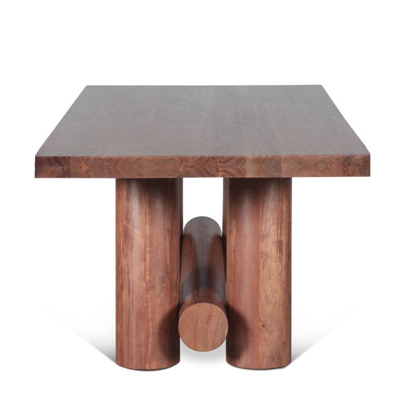 Table de salle à manger 80 po Wildwood, 30"H x 80"L x 38"W, Brun