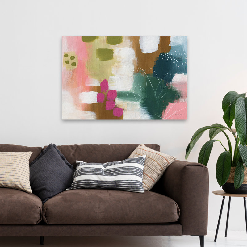 Abstrait - éclat de couleur II, H 32 po x l 48 po
