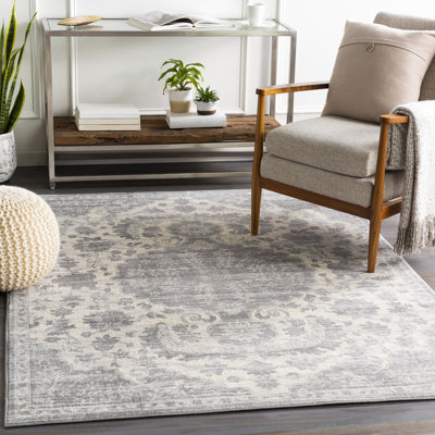 Tapis oriental en jute / sisal bleu / beige Perego
