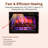Merola 28"W Recessed Electric Fireplace with Remote