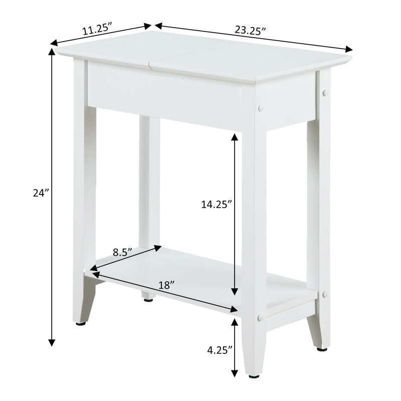 Table de bout Carpin, Blanc